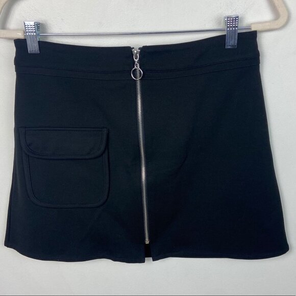 Urban Outfitters Alice Ritter Dimitri Black A-Line Skirt Size Medium Zipper M - Picture 9 of 10